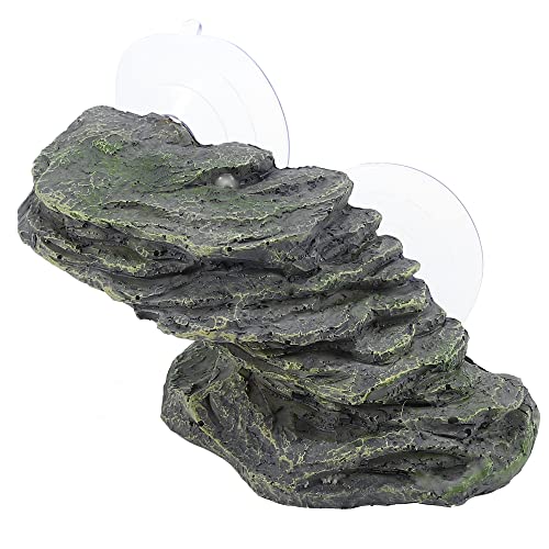 VOCOSTE Turtle Basking Platform, Reptile Climbing Shale Tortoise Rock Gray von VOCOSTE