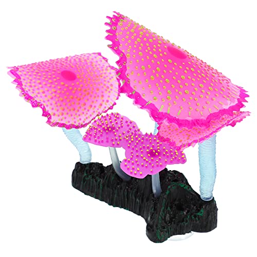 VOCOSTE Aquarium Simulation Koralle Weiche Silikon Leuchtende 11cm Höhe von VOCOSTE