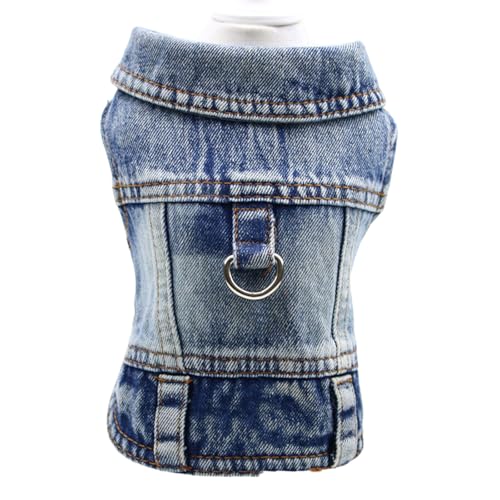 VOCUE Haustierweste mit Haken, für kleine Hunde, Federgeschirr, Bichon-Weste, Pullover, 2-Bein-Outfit, Hunde-Foto-Kleidung von VOCUE