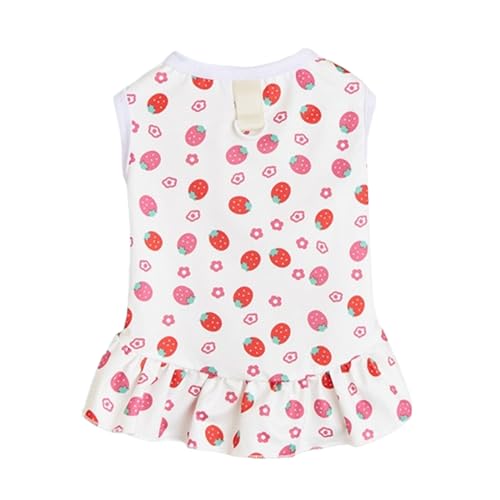 VOCUE Niedliches Hundekleid mit Traktionsringen, Hunderock, Frühlingskleid, bequemes Kleid, schöner Stil, für Hunde und Katzen von VOCUE