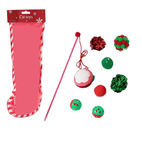 VOCUE Weihnachtliches Haustierspielzeug-Set, Urlaubsmotiv, Katzen, Spielsets, Haltbarkeit, Unschuldigkeit, Haustierspielzeug für Heimunterhaltung VOCUE Weihnachtliches Haustierspielzeug-Set, Urlaubsmotiv, Katzen, Spielsets, Haltbarkeit, Unschuldigkeit, Haustierspielzeug für Heimunterhaltung von VOCUE
