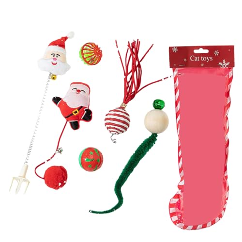 VOCUE Weihnachtliches Haustierspielzeug-Set, Urlaubsmotiv, Katzen, Spielsets, Haltbarkeit, Unschuldigkeit, Haustierspielzeug für Heimunterhaltung VOCUE Weihnachtliches Haustierspielzeug-Set, Urlaubsmotiv, Katzen, Spielsets, Haltbarkeit, Unschuldigkeit, Haustierspielzeug für Heimunterhaltung von VOCUE