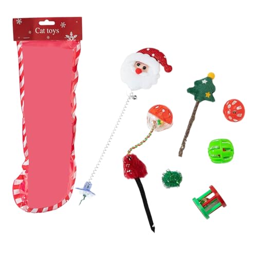 VOCUE Weihnachtliches Haustierspielzeug-Set, Urlaubsmotiv, Katzen, Spielsets, Haltbarkeit, Unschuldigkeit, Haustierspielzeug für Heimunterhaltung VOCUE Weihnachtliches Haustierspielzeug-Set, Urlaubsmotiv, Katzen, Spielsets, Haltbarkeit, Unschuldigkeit, Haustierspielzeug für Heimunterhaltung von VOCUE