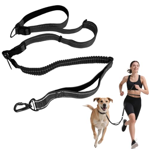 Freihandleinen Hundeleine,Hundeleine 2.5M Verstellbare Schleppleine, Joggingleine Hunde, für mittelgroße und große Hunde zum Spazierengehen für tägliche Spaziergänge Training,Schwarz Freihandleinen Hundeleine,Hundeleine 2.5M Verstellbare Schleppleine, Joggingleine Hunde, für mittelgroße und große Hunde zum Spazierengehen für tägliche Spaziergänge Training,Schwarz von VOHESEA