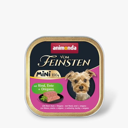 Vom Feinsten Dog Mini Adult mit Rind, Ente + Oregano 100g Vom Feinsten Dog Mini Adult mit Rind, Ente + Oregano 100g von VOM FEINSTEN