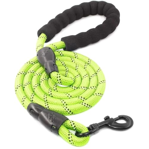 Starke Hundeleine, Haustierleinen, reflektierende Leine for große, kleine, mittelgroße und große Hunde, for Ziehen und Schleppen, Golden Retriever, 150/200/300 cm Hundeleine(Green,1.0cm 300cm) von VONCYKI