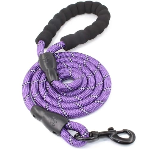 Starke Hundeleine, Haustierleinen, reflektierende Leine for große, kleine, mittelgroße und große Hunde, for Ziehen und Schleppen, Golden Retriever, 150/200/300 cm Hundeleine(Purple,1.0cm 300cm) von VONCYKI