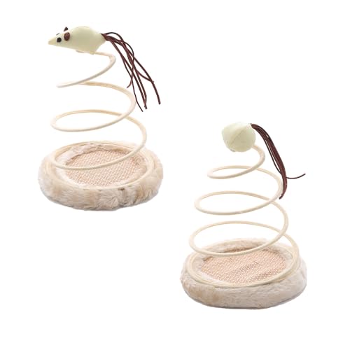 VONCYKI Elastisches Spielzeug für Katzen, spiralförmig, mit Maus-Oberseite, interaktives Übungsspielzeug, Originalitäts-Plüsch-Basis, Ball, Fischspielzeug, Katzenspielzeug für Kätzchen, Haustiere, VONCYKI Elastisches Spielzeug für Katzen, spiralförmig, mit Maus-Oberseite, interaktives Übungsspielzeug, Originalitäts-Plüsch-Basis, Ball, Fischspielzeug, Katzenspielzeug für Kätzchen, Haustiere, von VONCYKI