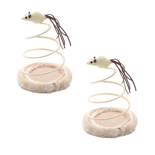 VONCYKI Elastisches Spielzeug für Katzen, spiralförmig, mit Maus-Oberseite, interaktives Übungsspielzeug, Originalitäts-Plüsch-Basis, Ball, Fischspielzeug, Katzenspielzeug für Kätzchen, Haustiere, zum VONCYKI Elastisches Spielzeug für Katzen, spiralförmig, mit Maus-Oberseite, interaktives Übungsspielzeug, Originalitäts-Plüsch-Basis, Ball, Fischspielzeug, Katzenspielzeug für Kätzchen, Haustiere, zum von VONCYKI