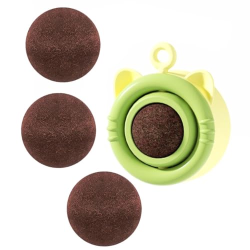 VONCYKI Insektengalle, Obstball, Katzenspielzeug, essbares Kätzchenspielzeug für Katzen zum Reinigen der Zähne, Insektengalle, Obstroller an der Wand für Katzen zum Lecken, sicheres und VONCYKI Insektengalle, Obstball, Katzenspielzeug, essbares Kätzchenspielzeug für Katzen zum Reinigen der Zähne, Insektengalle, Obstroller an der Wand für Katzen zum Lecken, sicheres und von VONCYKI