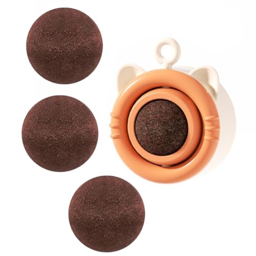 VONCYKI Insektengalle, Obstball, Katzenspielzeug, essbares Kätzchenspielzeug für Katzen zum Reinigen der Zähne, Insektengalle, Obstroller an der Wand für Katzen zum Lecken, sicheres und VONCYKI Insektengalle, Obstball, Katzenspielzeug, essbares Kätzchenspielzeug für Katzen zum Reinigen der Zähne, Insektengalle, Obstroller an der Wand für Katzen zum Lecken, sicheres und von VONCYKI