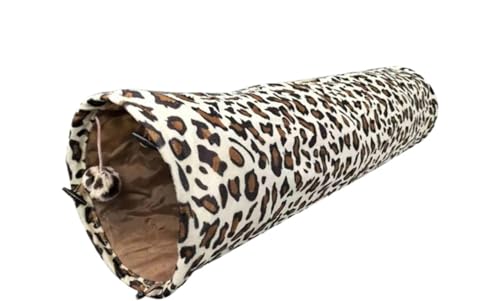 VONCYKI Katzenhöhle mit Leopardenmuster für Haustiere, 25 x 130 cm VONCYKI Katzenhöhle mit Leopardenmuster für Haustiere, 25 x 130 cm von VONCYKI
