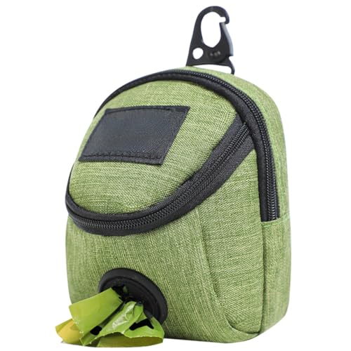 VONCYKI Snack-Tasche für den Außenbereich, Leckerli-Tasche mit integriertem Kotbeutel, Hundetrainingstasche für Reisen, Outdoor-Training (grün) von VONCYKI