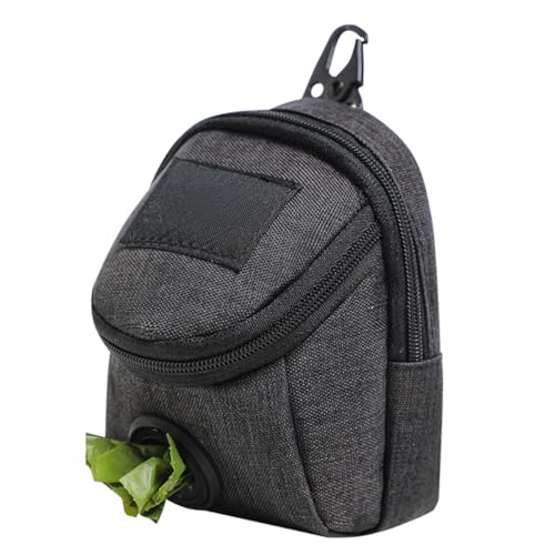 VONCYKI Snack-Tasche für den Außenbereich, Leckerli-Tasche mit integriertem Kotbeutel, Hundetrainingstasche für Reisen, Outdoor-Training (schwarz) von VONCYKI