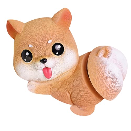 VOSAREA 1stück Cartoon Hund Dekoration Wackelndes Hunde-Popo Ornament Für Auto Kuchen Niedliches Für Freunde Resin Material Für Zuhause Oder Büro von VOSAREA