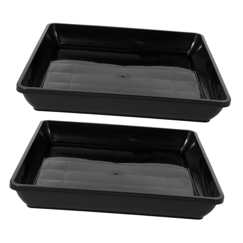 VOSAREA 2 Stück Blumentopf Untersetzer Kunststoff Rechteckige Tropfschalen für Pflanzen für Innen und Außenbereich Wasserauffang für Drainage Robustes Langlebiges Material VOSAREA 2 Stück Blumentopf Untersetzer Kunststoff Rechteckige Tropfschalen für Pflanzen für Innen und Außenbereich Wasserauffang für Drainage Robustes Langlebiges Material von VOSAREA