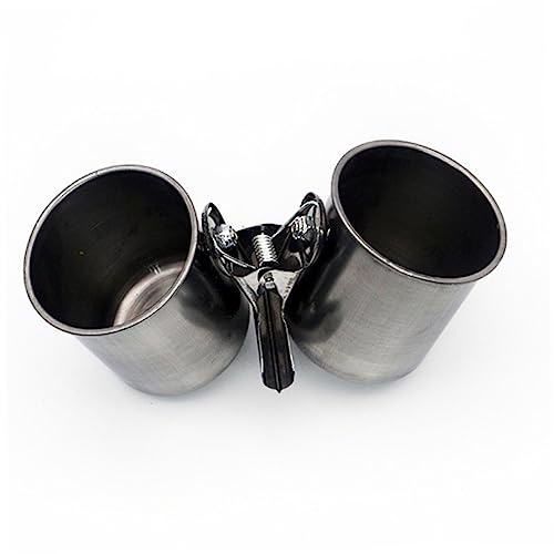 VOSAREA 2er Set Edelstahl Vogeltrink- Und Futtertassen Mit Klammerhalter Für Papageien - Sittiche Und Andere Vögel – Ideal Für Vogelkäfige Und Outdoor Anwendungen VOSAREA 2er Set Edelstahl Vogeltrink- Und Futtertassen Mit Klammerhalter Für Papageien - Sittiche Und Andere Vögel – Ideal Für Vogelkäfige Und Outdoor Anwendungen von VOSAREA