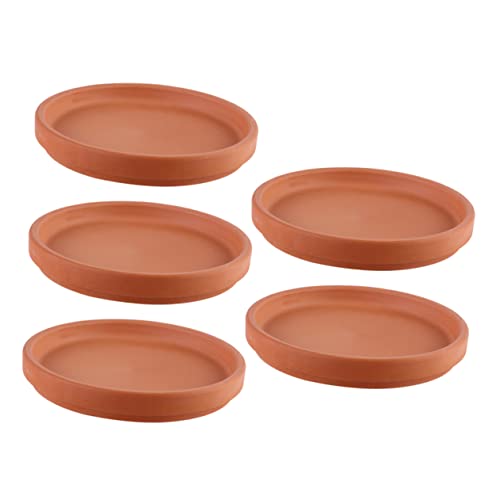 VOSAREA 5 Stück Teiliges Terracotta Pflanzenteller Untersetzer für Blumentöpfe wasserdichte Blumenkübel Trays für Innen und Außenbereich für Zuhause und Büro VOSAREA 5 Stück Teiliges Terracotta Pflanzenteller Untersetzer für Blumentöpfe wasserdichte Blumenkübel Trays für Innen und Außenbereich für Zuhause und Büro von VOSAREA