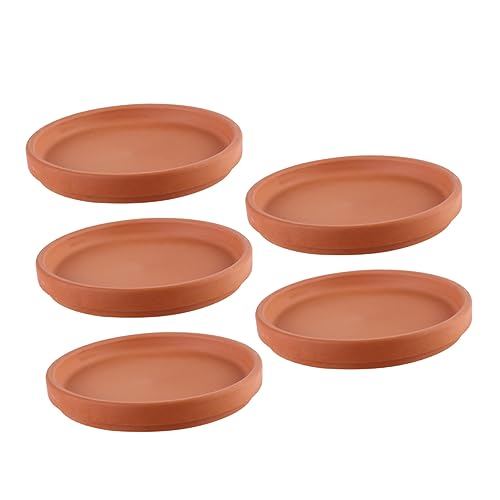 VOSAREA 5 Stück Teiliges Terrakotta Pflanztopf mit Untersetzern rutschfest für Blumentöpfe für Tisch Garten und Innenräume VOSAREA 5 Stück Teiliges Terrakotta Pflanztopf mit Untersetzern rutschfest für Blumentöpfe für Tisch Garten und Innenräume von VOSAREA