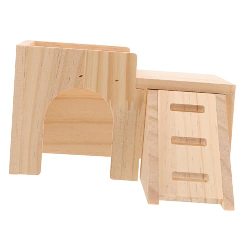 VOSAREA Hamsterversteck aus Holz mit Rampe Kleintierhaus für Zwerghamster Rennmäuse und Mäuse und Sichere Unterkunft für Training für Hamsterliebhaber VOSAREA Hamsterversteck aus Holz mit Rampe Kleintierhaus für Zwerghamster Rennmäuse und Mäuse und Sichere Unterkunft für Training für Hamsterliebhaber von VOSAREA