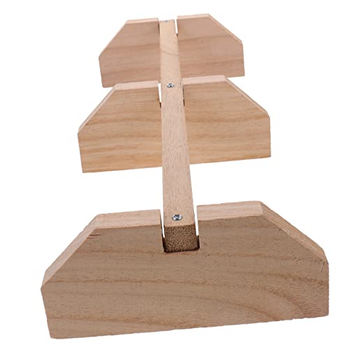 VOSAREA Hühnerständer aus Natürlichem Holz Stabiles Sitzspielzeug für Hühner und Papageien Fördert Bein und Fußbewegung Langlebig und Wetterbeständig Geeignet für Hühnerstall und von VOSAREA