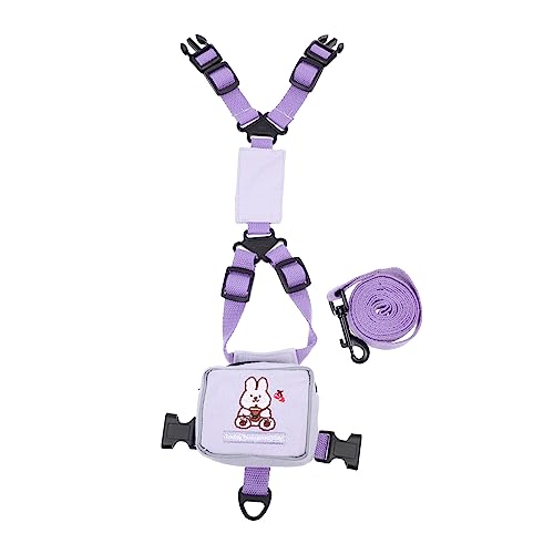 VOSAREA Katzen Rucksackgeschirr mit Leine Verstellbar Ausbruchsicher für Outdoor mit Katzen und Kleinen Hunden Häschen Design Tierleine VOSAREA Katzen Rucksackgeschirr mit Leine Verstellbar Ausbruchsicher für Outdoor mit Katzen und Kleinen Hunden Häschen Design Tierleine von VOSAREA