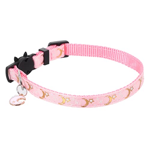 VOSAREA Verstellbares Kätzchenhalsband mit Mond und Sternenmuster Sicherheitshalsband für Katzen Atmungsaktiv und Waschbar für Besondere Anlässe Farbvariation VOSAREA Verstellbares Kätzchenhalsband mit Mond und Sternenmuster Sicherheitshalsband für Katzen Atmungsaktiv und Waschbar für Besondere Anlässe Farbvariation von VOSAREA