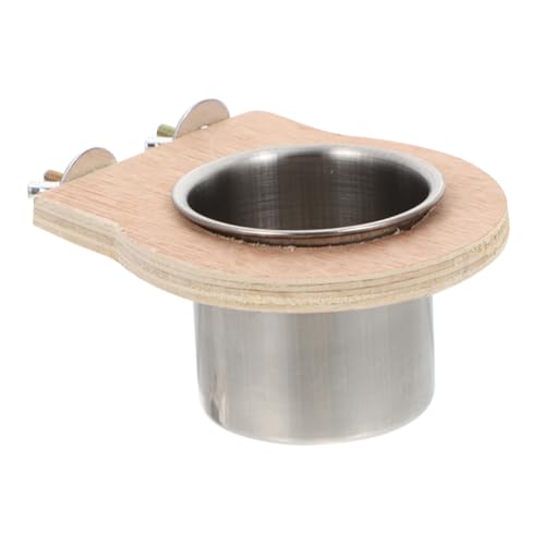 VOSAREA Vogelkäfig -fütterungsschüssel Edelstahl Papageien Wasserschale Lebensmittelschale Vogel Käfig Wasserschale Für Selittel Cockatiels von VOSAREA