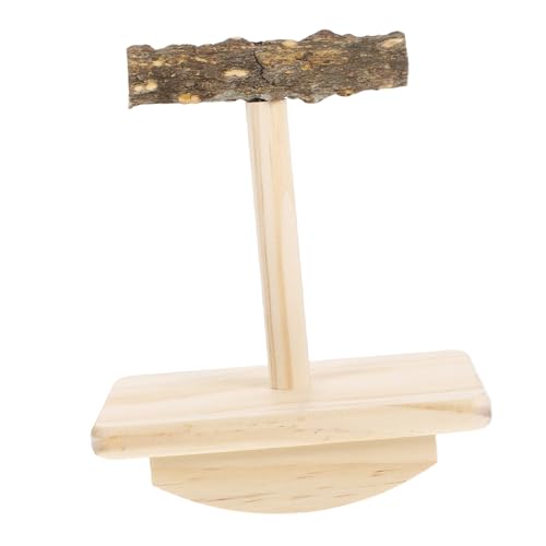 VOSAREA Vogeltraining Barsch Stand Für Papageien Holzplattform Für Vögel Haustier Bird Toy Bird Cage Stehplattform Holzplattform von VOSAREA
