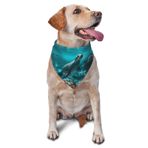 Hundehalstuch, Dreiecks-Lätzchen, Hundetaschentuch, niedliches Hundezubehör, Sonnenscheinblau Hundehalstuch, Dreiecks-Lätzchen, Hundetaschentuch, niedliches Hundezubehör, Sonnenscheinblau von VOSERY