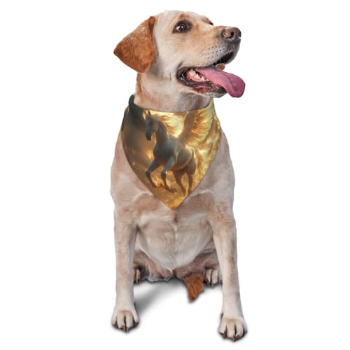 Hundehalstuch, Dreiecks-Lätzchen mit goldenen Flügeln, niedliches Hundezubehör, Hundehalstücher Hundehalstuch, Dreiecks-Lätzchen mit goldenen Flügeln, niedliches Hundezubehör, Hundehalstücher von VOSERY