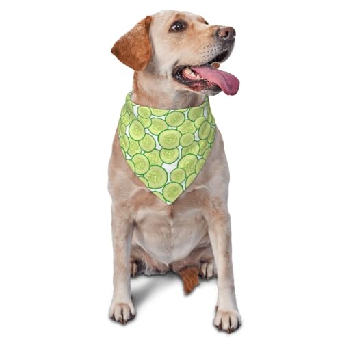 Hundehalstuch, Gurkenscheiben, Dreieck-Lätzchen, Hundetaschentuch, niedliches Hundezubehör, Hundehalstücher Hundehalstuch, Gurkenscheiben, Dreieck-Lätzchen, Hundetaschentuch, niedliches Hundezubehör, Hundehalstücher von VOSERY