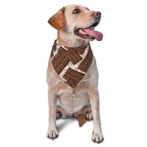 Hundehalstuch, Schokoladenmuster, niedliches Dreieck-Lätzchen, Hundetaschentuch, niedliches Hundezubehör, Hundehalstücher Hundehalstuch, Schokoladenmuster, niedliches Dreieck-Lätzchen, Hundetaschentuch, niedliches Hundezubehör, Hundehalstücher von VOSERY