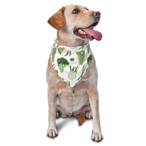 Hundehalstuch, Spargel-Druck, Brokkoli-Dreieck-Lätzchen, Hundetaschentuch, niedliches Hundezubehör, Hundehalstücher Hundehalstuch, Spargel-Druck, Brokkoli-Dreieck-Lätzchen, Hundetaschentuch, niedliches Hundezubehör, Hundehalstücher von VOSERY
