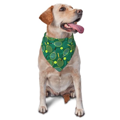Hundehalstuch, Tennisschläger und Bälle, Dreieck-Lätzchen, Hundetaschentuch, niedliches Hundezubehör, Hundehalstücher Hundehalstuch, Tennisschläger und Bälle, Dreieck-Lätzchen, Hundetaschentuch, niedliches Hundezubehör, Hundehalstücher von VOSERY