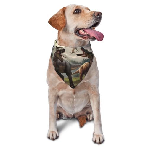 Hundehalstuch, Waldpark-Dinosaurier-Lätzchen, Dreiecks-Lätzchen, Hundetaschentuch, niedliches Hundezubehör, Hundehalstücher Hundehalstuch, Waldpark-Dinosaurier-Lätzchen, Dreiecks-Lätzchen, Hundetaschentuch, niedliches Hundezubehör, Hundehalstücher von VOSERY
