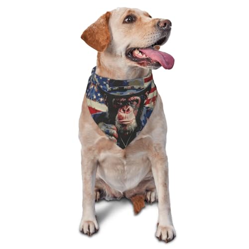 Hundehalstuch, cooles Schimpansen mit Getränk, Dreieck-Lätzchen, Hundetaschentuch, niedliches Hundezubehör, Hundehalstücher Hundehalstuch, cooles Schimpansen mit Getränk, Dreieck-Lätzchen, Hundetaschentuch, niedliches Hundezubehör, Hundehalstücher von VOSERY