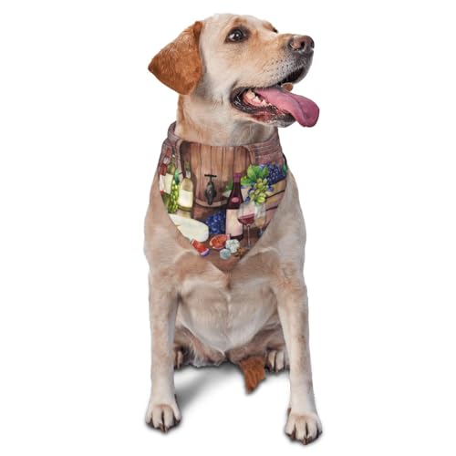 Hundehalstuch, dreieckiges Lätzchen, Flaschenglas, Rotweinrot, Hundetaschentuch, niedliches Hundezubehör, Hundehalstücher Hundehalstuch, dreieckiges Lätzchen, Flaschenglas, Rotweinrot, Hundetaschentuch, niedliches Hundezubehör, Hundehalstücher von VOSERY