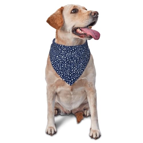 Hundehalstuch, glänzende Sterne, Nachthimmel, marineblau, Dreieck-Lätzchen, Hundetaschentuch, niedliches Hundezubehör, Hundehalstücher Hundehalstuch, glänzende Sterne, Nachthimmel, marineblau, Dreieck-Lätzchen, Hundetaschentuch, niedliches Hundezubehör, Hundehalstücher von VOSERY