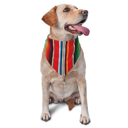 Hundehalstuch, mexikanische Serape-Decke, gestreift, Dreieck-Lätzchen, Hundetaschentuch, niedliches Hundezubehör, Hundehalstücher Hundehalstuch, mexikanische Serape-Decke, gestreift, Dreieck-Lätzchen, Hundetaschentuch, niedliches Hundezubehör, Hundehalstücher von VOSERY