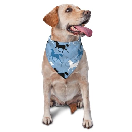 Hundehalstuch, minimalistische Linie, Pferd, schwarz-weiß, Dreieck-Lätzchen, Hundetaschentuch, niedliches Hundezubehör, Hundehalstücher Hundehalstuch, minimalistische Linie, Pferd, schwarz-weiß, Dreieck-Lätzchen, Hundetaschentuch, niedliches Hundezubehör, Hundehalstücher von VOSERY