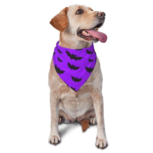 Hundehalstuch, niedliche Fledermäuse, gewaltsames Halloween-Dreieck-Lätzchen, Hundetaschentuch, niedliches Hundezubehör, Hundehalstücher von VOSERY