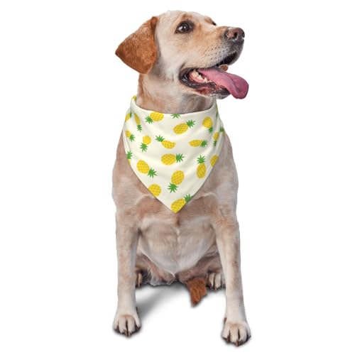 Hundehalstuch, süße Ananas-Dreieck-Lätzchen, Hundetaschentuch, niedliches Hundezubehör, Hundehalstücher von VOSERY
