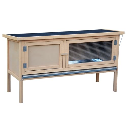 Kaninchenstall Sara, Kleintierstall aus lasiertem Fichtenholz, Hasenstall, naturbraun, in den Maßen 116x45x66cm Kaninchenstall Sara, Kleintierstall aus lasiertem Fichtenholz, Hasenstall, naturbraun, in den Maßen 116x45x66cm von VOSS.PET