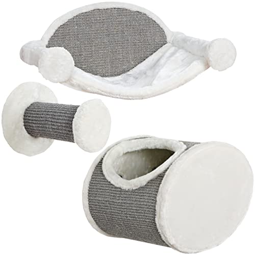 VOSS.PET Kletterlandschaft „cat Fun“ Kletterwand für Katzen Hängematte Kletterstufe Katzenhöhle Sisal Grau Weiß VOSS.PET Kletterlandschaft „cat Fun“ Kletterwand für Katzen Hängematte Kletterstufe Katzenhöhle Sisal Grau Weiß von VOSS.PET