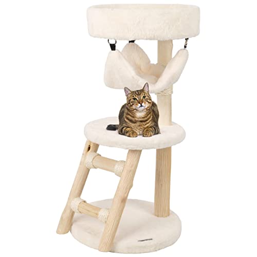 VOSS.PET Kratzbaum Bany 82cm – Premium Katzenbaum mit Naturholz vom Tanoak Baum, Kletterbaum, Katzenkratzbaum, Naturkratzbaum mit Echtholzstamm und Leiter VOSS.PET Kratzbaum Bany 82cm – Premium Katzenbaum mit Naturholz vom Tanoak Baum, Kletterbaum, Katzenkratzbaum, Naturkratzbaum mit Echtholzstamm und Leiter von VOSS.PET