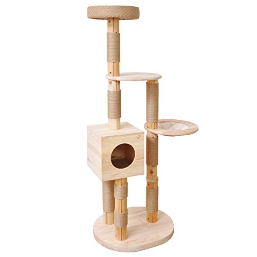 VOSS.PET Kratzbaum aus unbehandeltem Kiefernholz 1,63m, Simba, Katzenbaum, Kletterbaum, Katzenkratzbaum VOSS.PET Kratzbaum aus unbehandeltem Kiefernholz 1,63m, Simba, Katzenbaum, Kletterbaum, Katzenkratzbaum von VOSS.PET