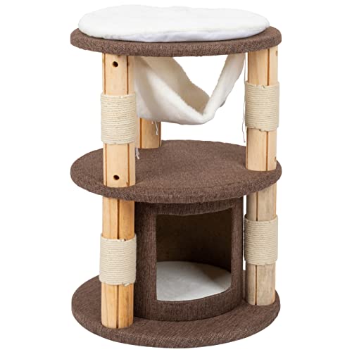 VOSS.pet Kratzbaum Milo 70cm - Premium Kiefer Massivholz Katzenkratzbaum mit Plattformen, Höhle und Hängematte VOSS.pet Kratzbaum Milo 70cm - Premium Kiefer Massivholz Katzenkratzbaum mit Plattformen, Höhle und Hängematte von VOSS.PET
