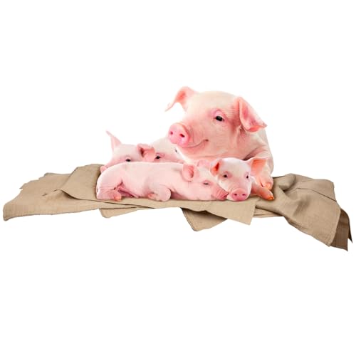 VOSS.farming 10x Jutesack 71 x 107cm Extrem Reißfest Natürliche Schweinebeschäftigung von VOSS.farming