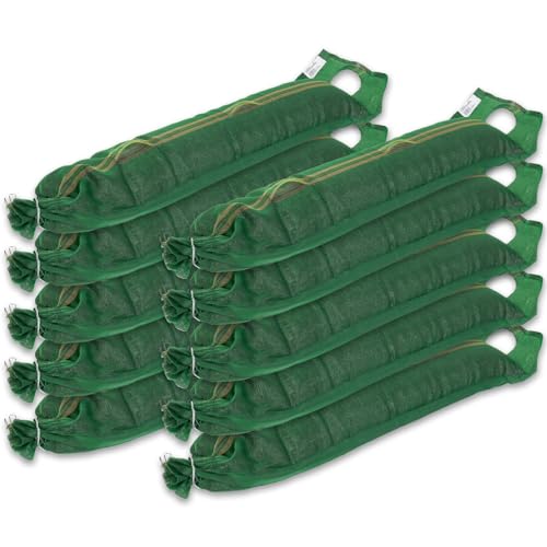 VOSS.farming 10x Silosandsack 100x25cm mit Tragelasche und Verschlussdraht, Sandsack zum Befüllen, Silosack, ungefüllt, reißfester Polyethylen (190 g/m²) von VOSS.farming